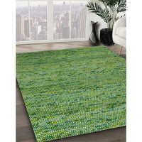 Contemporary Shamrock Green Modern Rug, con1985