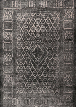 Machine Washable Contemporary Grey Gray Rug, wshcon1986