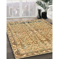 Contemporary Light Brown Modern Rug, con1990