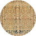 Sideview of Contemporary Light Brown Modern Rug, con1990