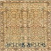 Square Contemporary Light Brown Modern Rug, con1990