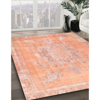 Contemporary Mango Orange Modern Rug, con1996