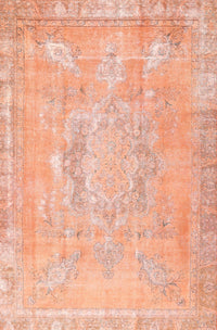 Machine Washable Contemporary Mango Orange Rug, wshcon1996