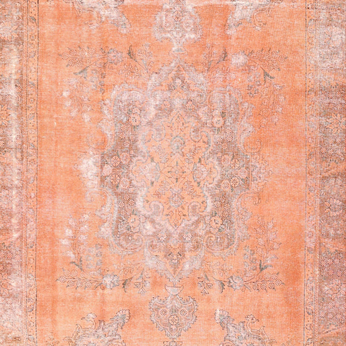 Machine Washable Contemporary Mango Orange Rug, wshcon1996