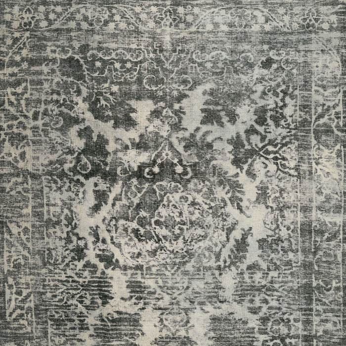 Sideview of Machine Washable Contemporary Carbon Gray Rug, wshcon1997