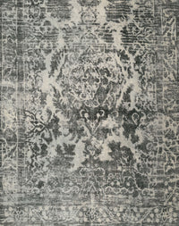 Machine Washable Contemporary Carbon Gray Rug, wshcon1997