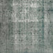 Square Contemporary Dark Gray Modern Rug, con1998