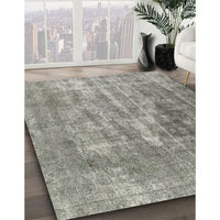 Contemporary Dark Gray Modern Rug, con1999