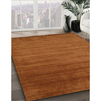 Contemporary Mahogany Brown Modern Rug, con19