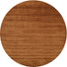 Sideview of Contemporary Mahogany Brown Modern Rug, con19