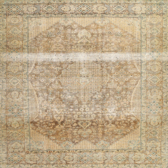 Square Contemporary Brown Modern Rug, con2000