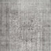 Square Contemporary Gray Modern Rug, con2001