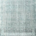 Contemporary Dark Sea Green Modern Rug, con2002