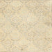 Square Contemporary Golden Blonde Gold Modern Rug, con2003