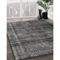 Contemporary Charcoal Gray Modern Rug, con2004