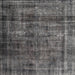 Square Contemporary Charcoal Gray Modern Rug, con2004