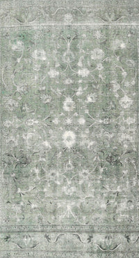 Machine Washable Contemporary Pale Silver Gray Rug, wshcon2007