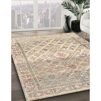 Contemporary Deep Peach Orange Modern Rug, con2008