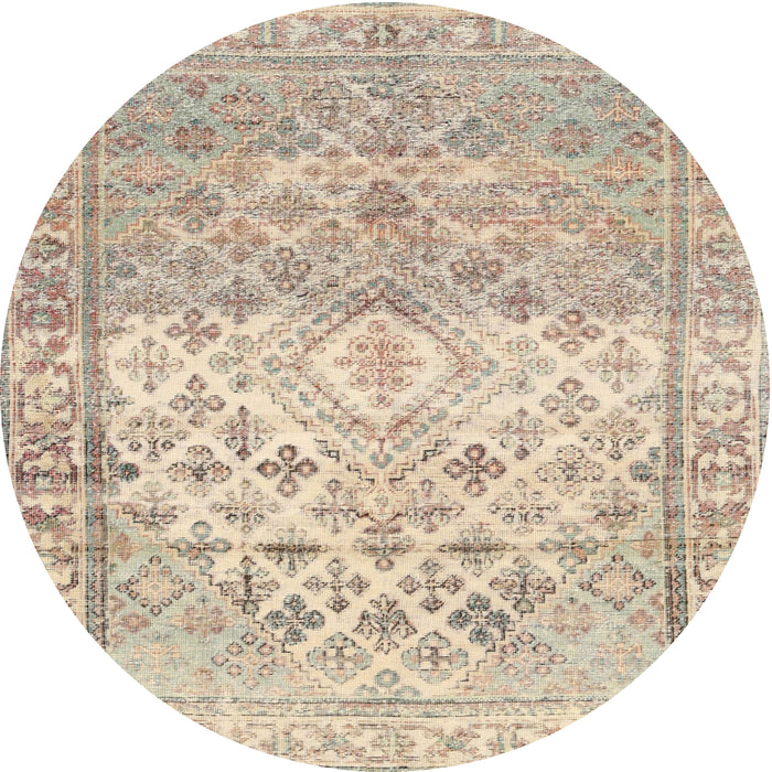 Square Machine Washable Contemporary Deep Peach Orange Rug, wshcon2008