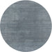 Square Machine Washable Contemporary Light Slate Gray Rug, wshcon2010