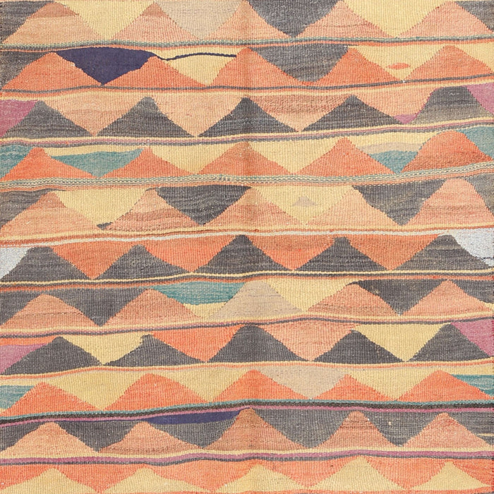Sideview of Machine Washable Contemporary Rust Pink Rug, wshcon2012