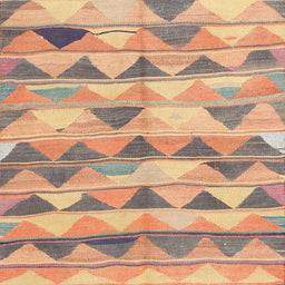 Square Contemporary Rust Pink Southwestern Rug, con2012