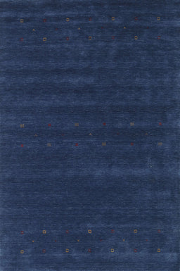 Machine Washable Contemporary Lapis Blue Rug, wshcon2014