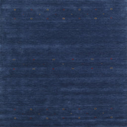 Square Contemporary Blue Modern Rug, con2014