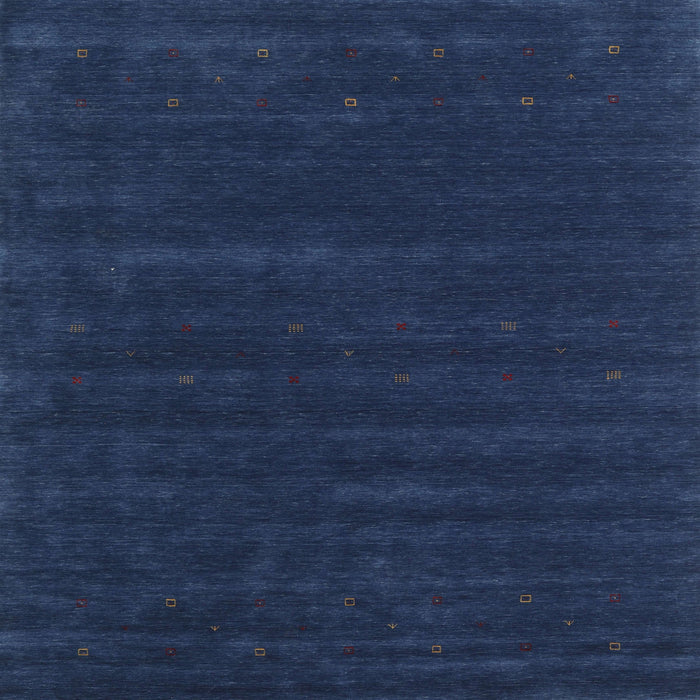 Square Contemporary Blue Modern Rug, con2014