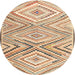 Square Machine Washable Contemporary Brown Rug, wshcon2015