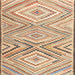 Square Contemporary Brown Southwestern Rug, con2015