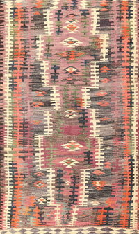 Machine Washable Contemporary Sienna Brown Rug, wshcon2017