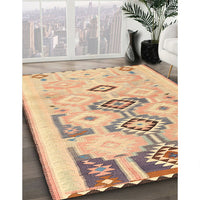 Contemporary Brown Southwestern Rug, con2019