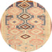 Sideview of Contemporary Brown Southwestern Rug, con2019