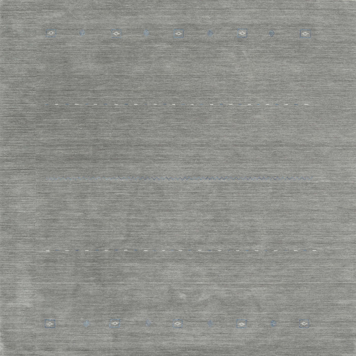 Sideview of Machine Washable Contemporary Sage Green Rug, wshcon2021