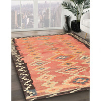 Contemporary Sand Brown Oriental Rug, con2022