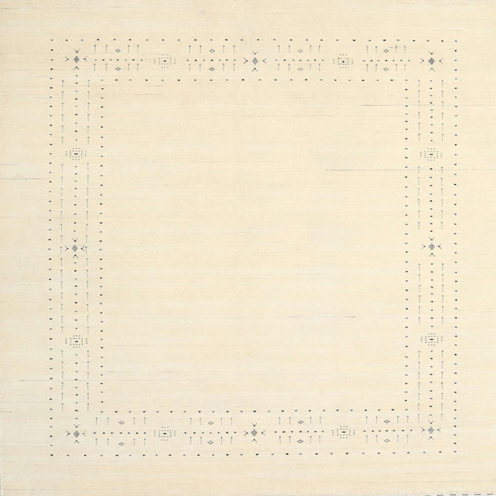 Square Contemporary Golden Blonde Gold Solid Rug, con2024