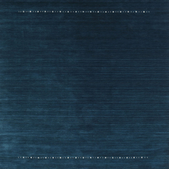 Sideview of Machine Washable Contemporary Deep-Sea Blue Rug, wshcon2025