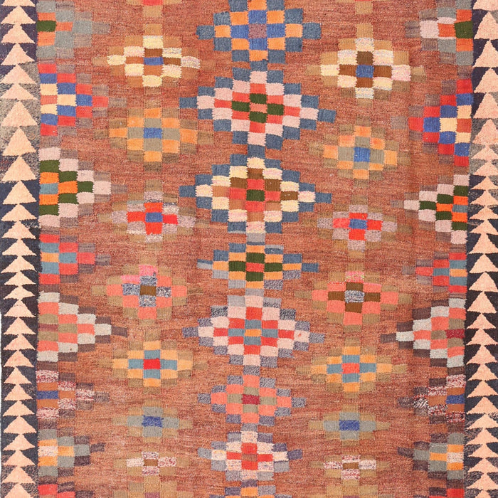 Contemporary Tangerine Pink Oriental Rug, con2026