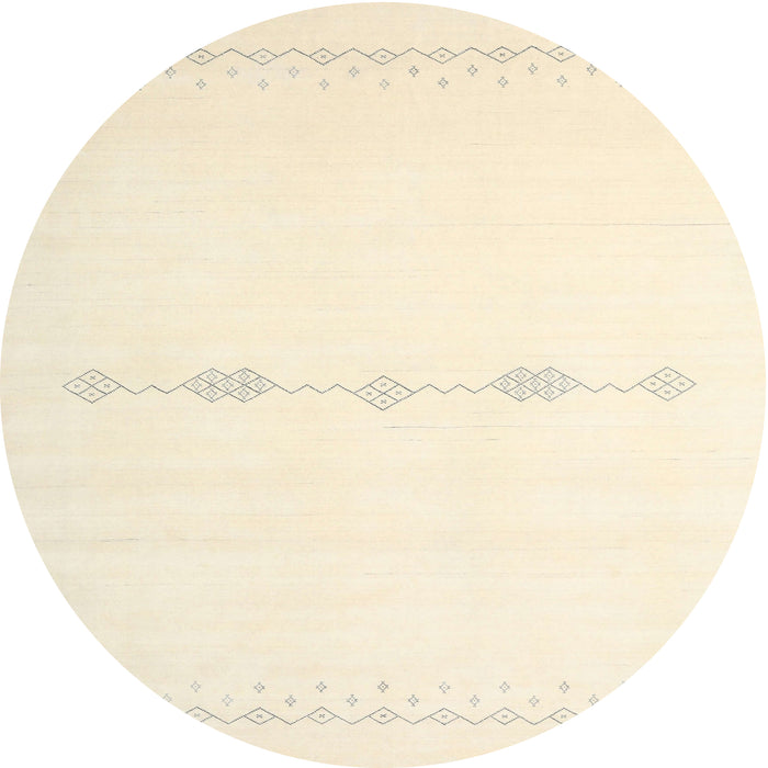 Square Machine Washable Contemporary Vanilla Gold Rug, wshcon2029