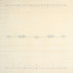 Square Contemporary Vanilla Gold Solid Rug, con2029