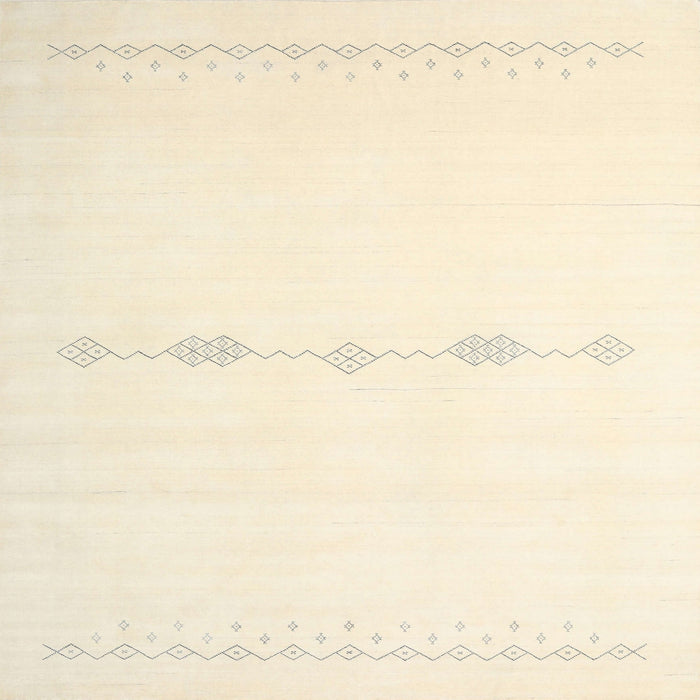 Sideview of Machine Washable Contemporary Vanilla Gold Rug, wshcon2029