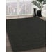 Contemporary Charcoal Black Modern Rug in Family Room, con202