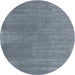 Square Machine Washable Contemporary Light Slate Gray Rug, wshcon2030