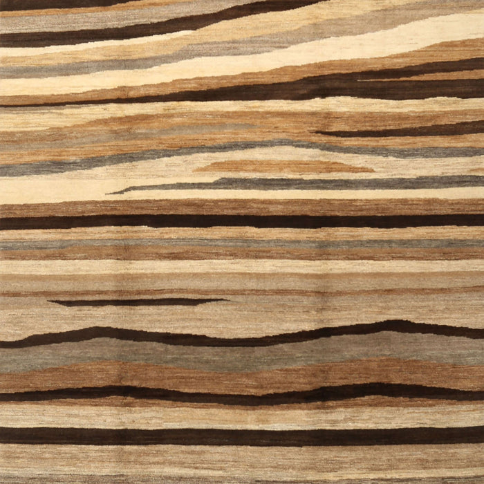 Contemporary Saddle Brown Modern Rug, con2032