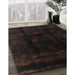 Machine Washable Contemporary Charcoal Black Rug in a Family Room, wshcon2033