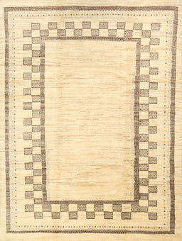 Machine Washable Contemporary Sandy Brown Rug, wshcon2035