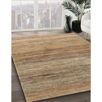 Contemporary Light Brown Modern Rug, con2039