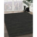 Machine Washable Contemporary Charcoal Black Rug in a Family Room, wshcon203