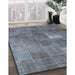 Machine Washable Contemporary Purple Navy Blue Rug in a Family Room, wshcon2041